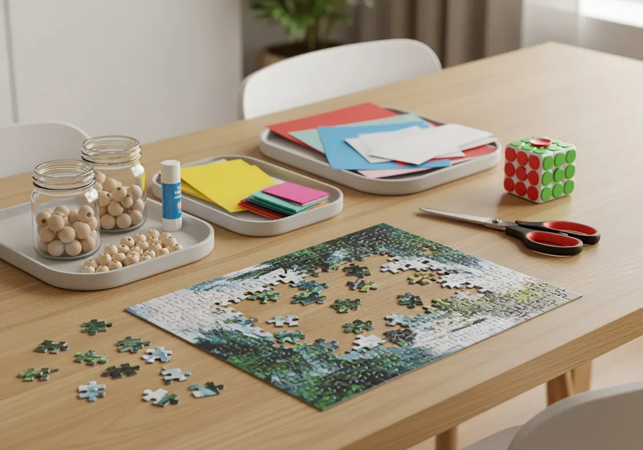 Lekfulla barnleksaker och rollekar hemma