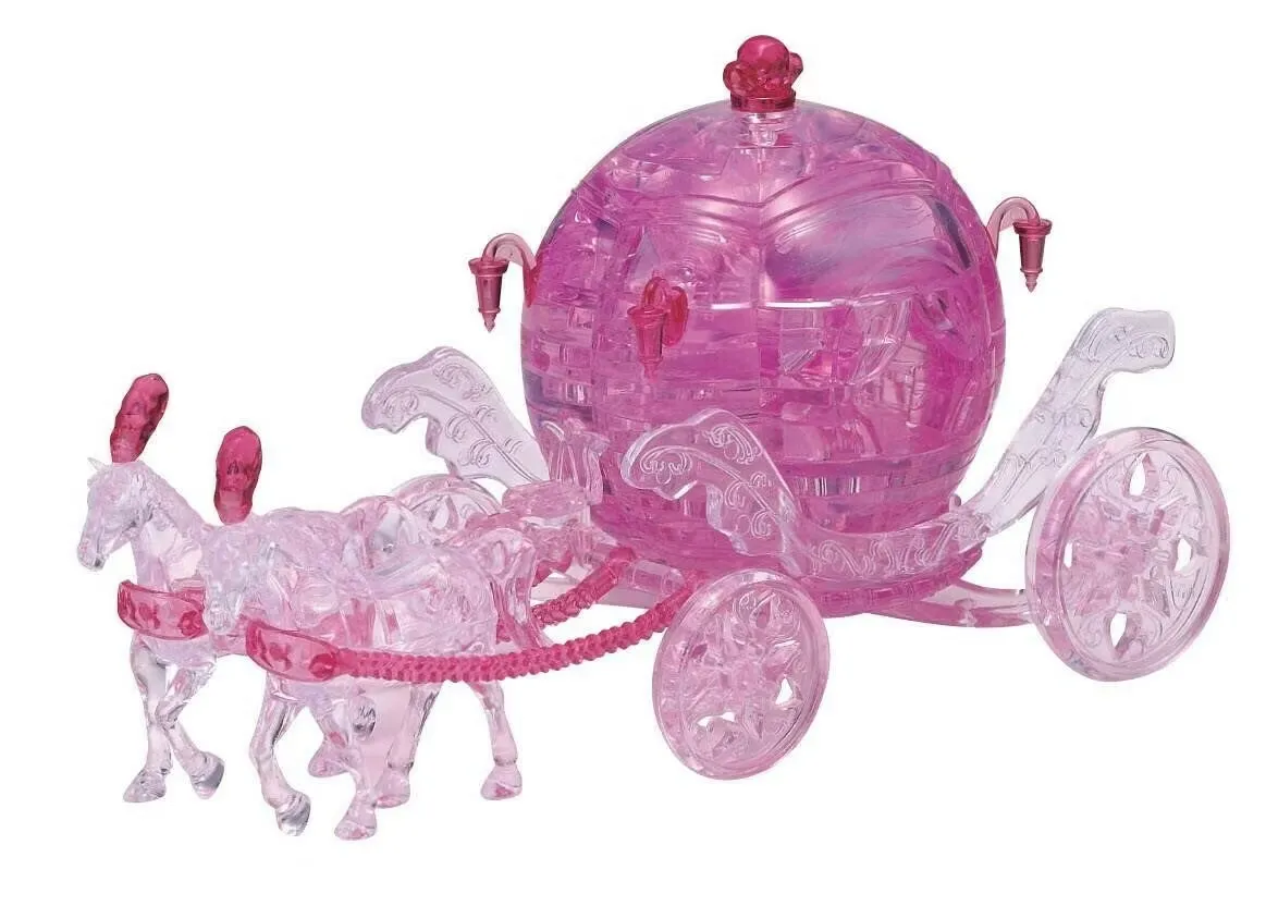 Crystal puzzle Carriage pink