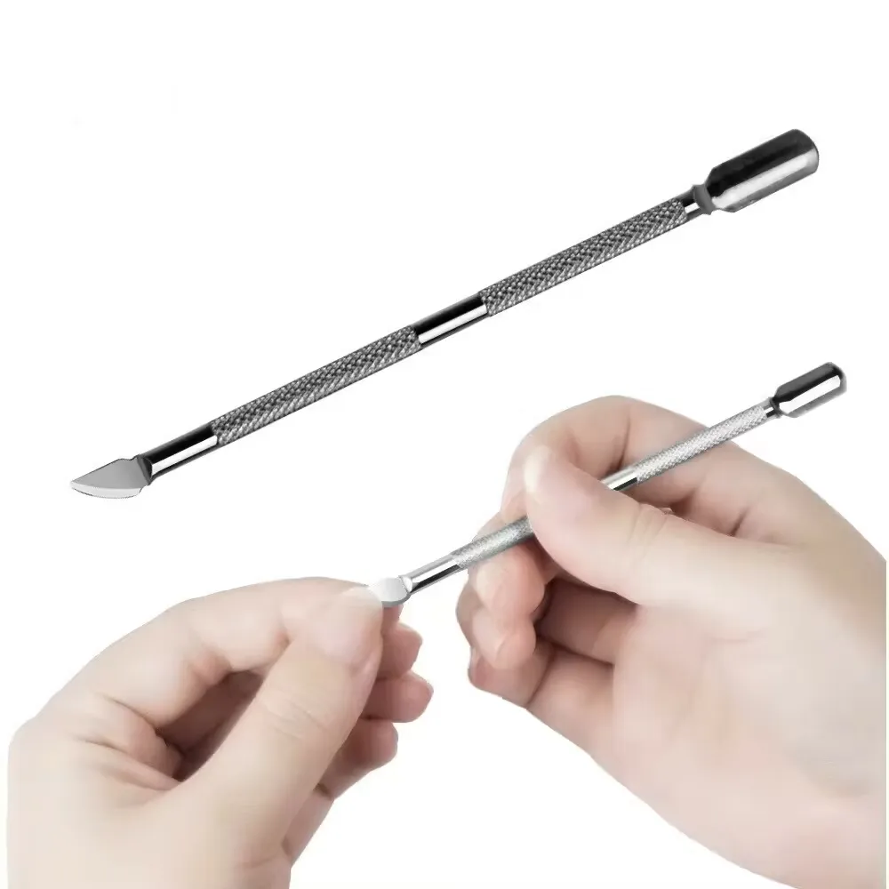 Dubbelsidigt nagelverktyg med nagelbands-pusher