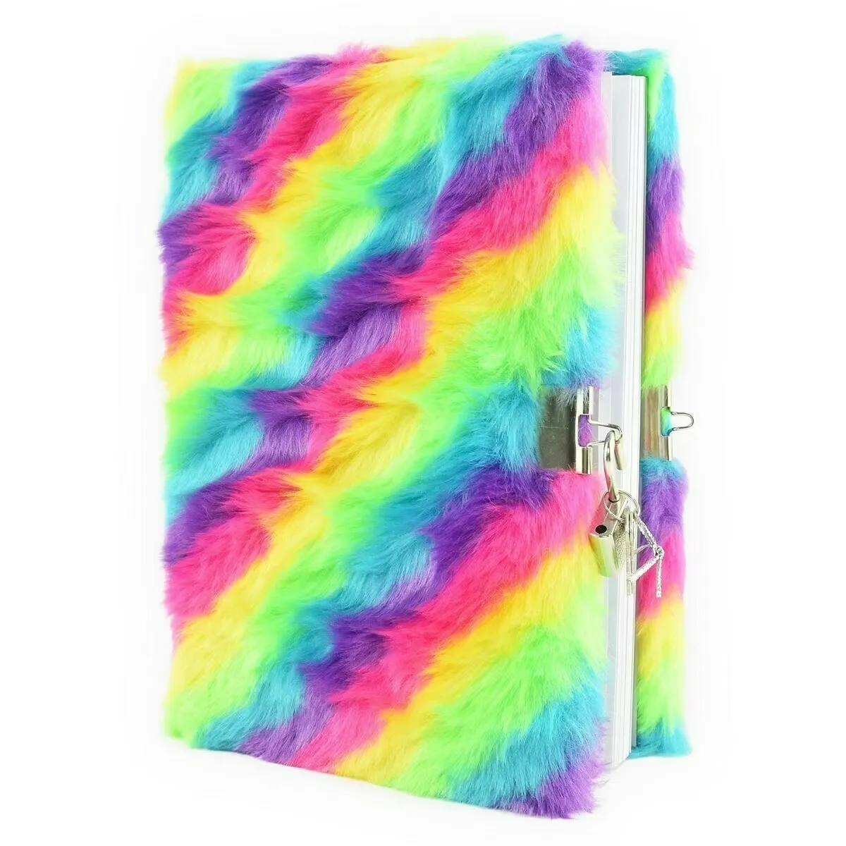 Fluffig dagbok med lås - Diary fluffy w lock