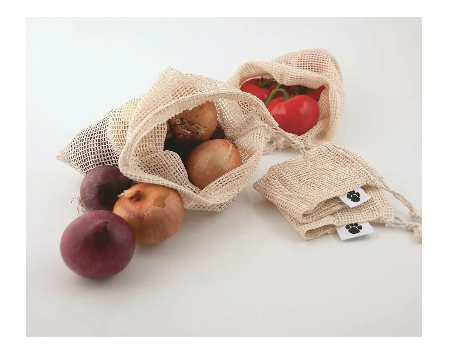 Frukt och grönsakspåsar 4-pack