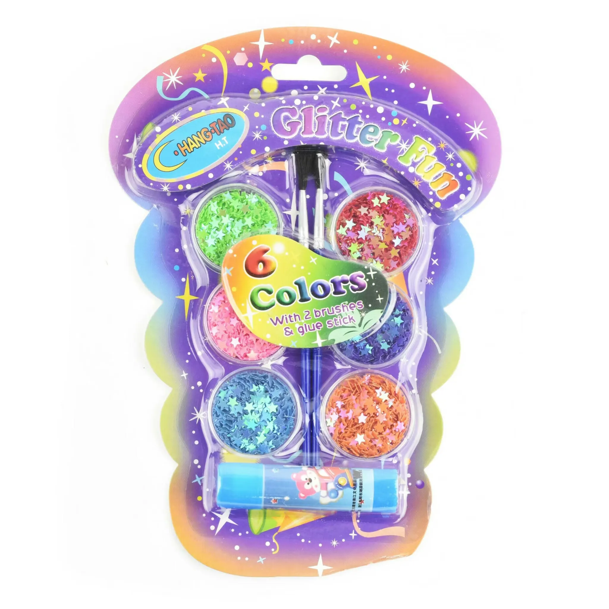 Glitter stjärnor - Glitter star sequin