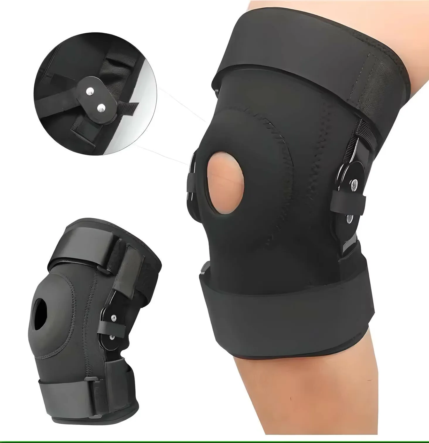 Knäskydd med spänne