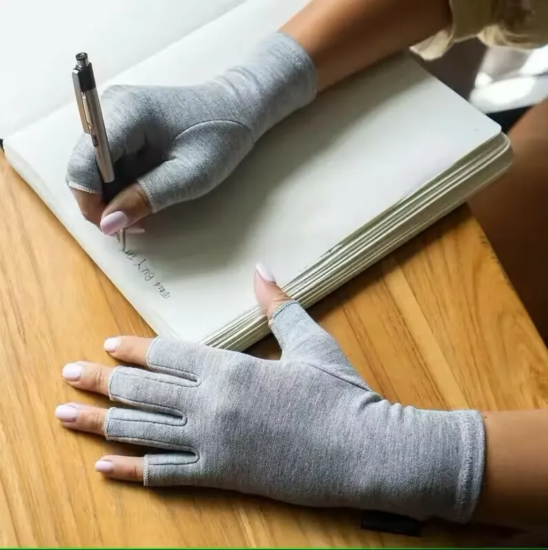 Kompressionshandskar Bambu Gråa 1 par