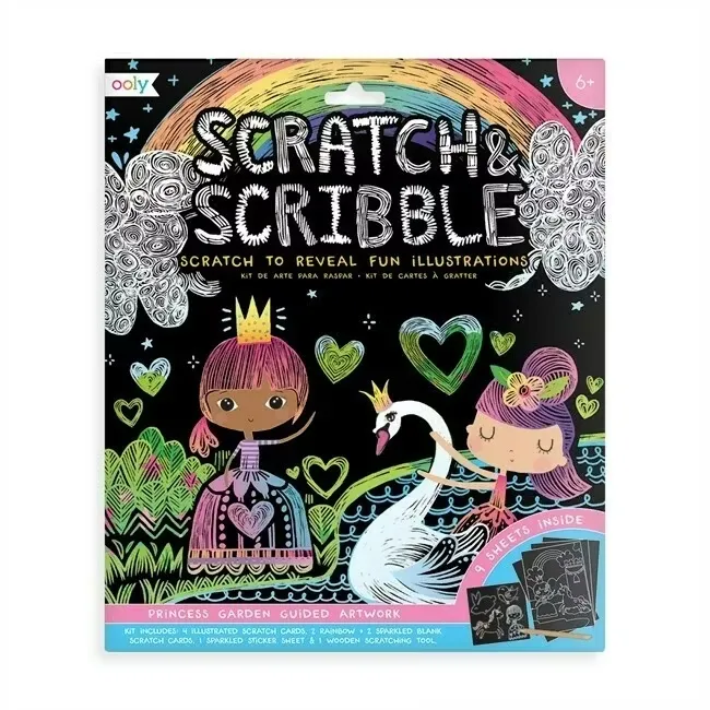 Scratch & Scribble Art Kit  Princess Garden