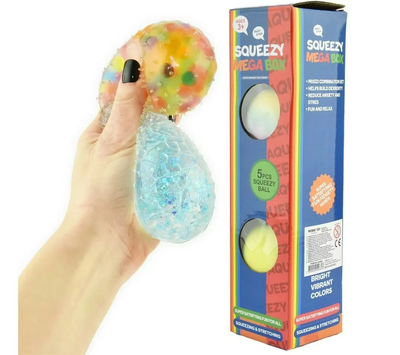 Squezze ball set 5in1