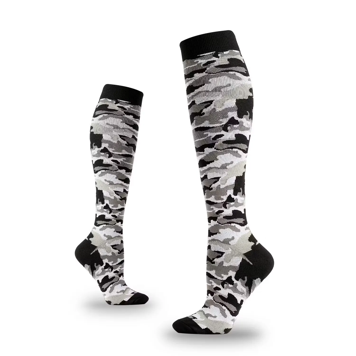 Stödstrumpa Camouflage Grå Nr 110