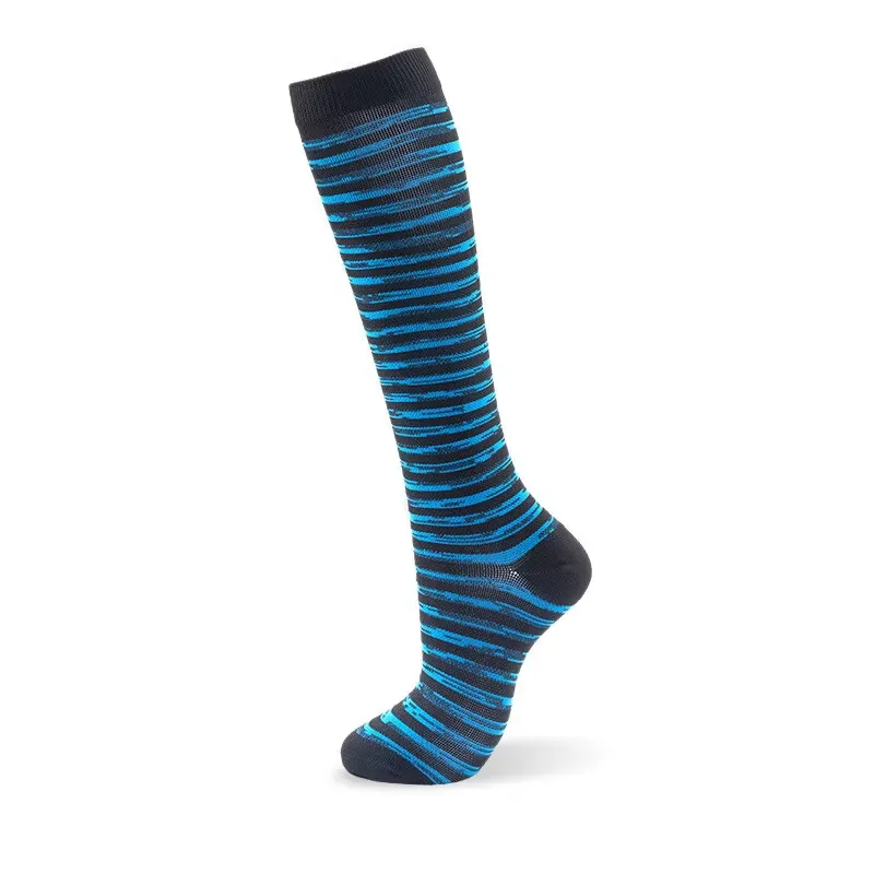 Stödstrumpor Blue stripes Nr 148