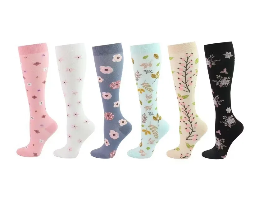 Stödstrumpor Natur och Blommor