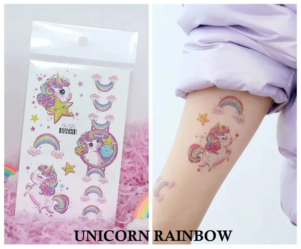 Tattoo unicorn set
