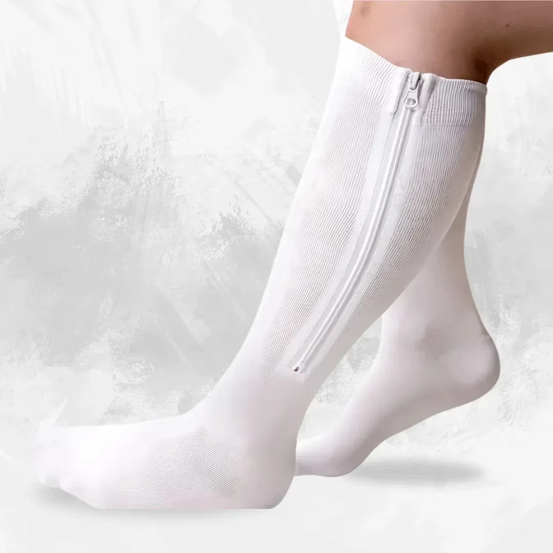 Trofast stödstrumpa med dragkedja Frost white