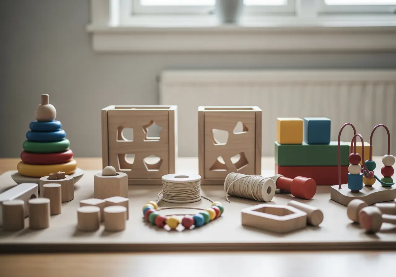 Enkla leksaker för finmotorik