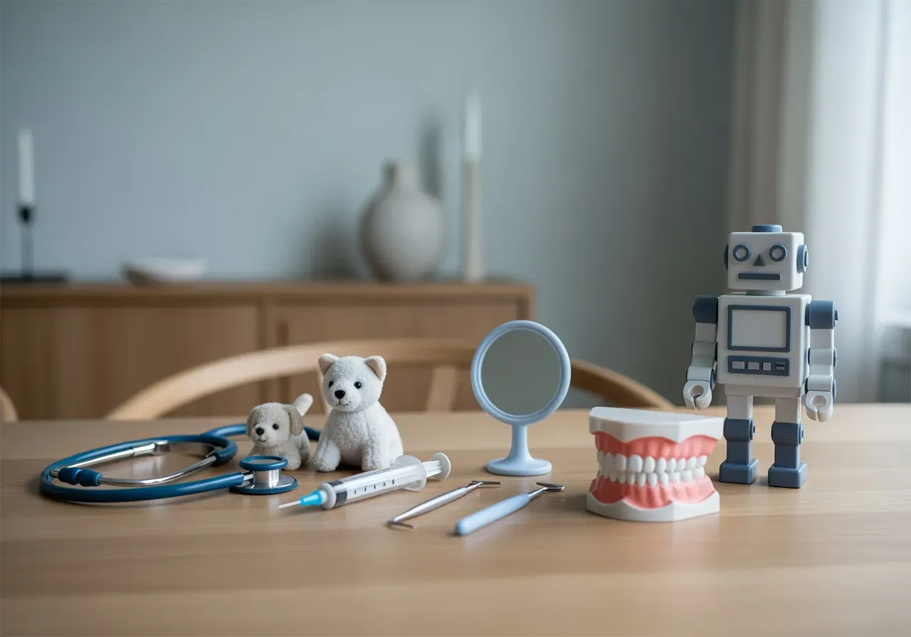 Rolllek veterinär tandläkare robot för barn