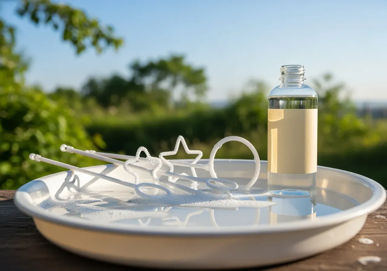 Såpbubblor för nybörjare utomhus