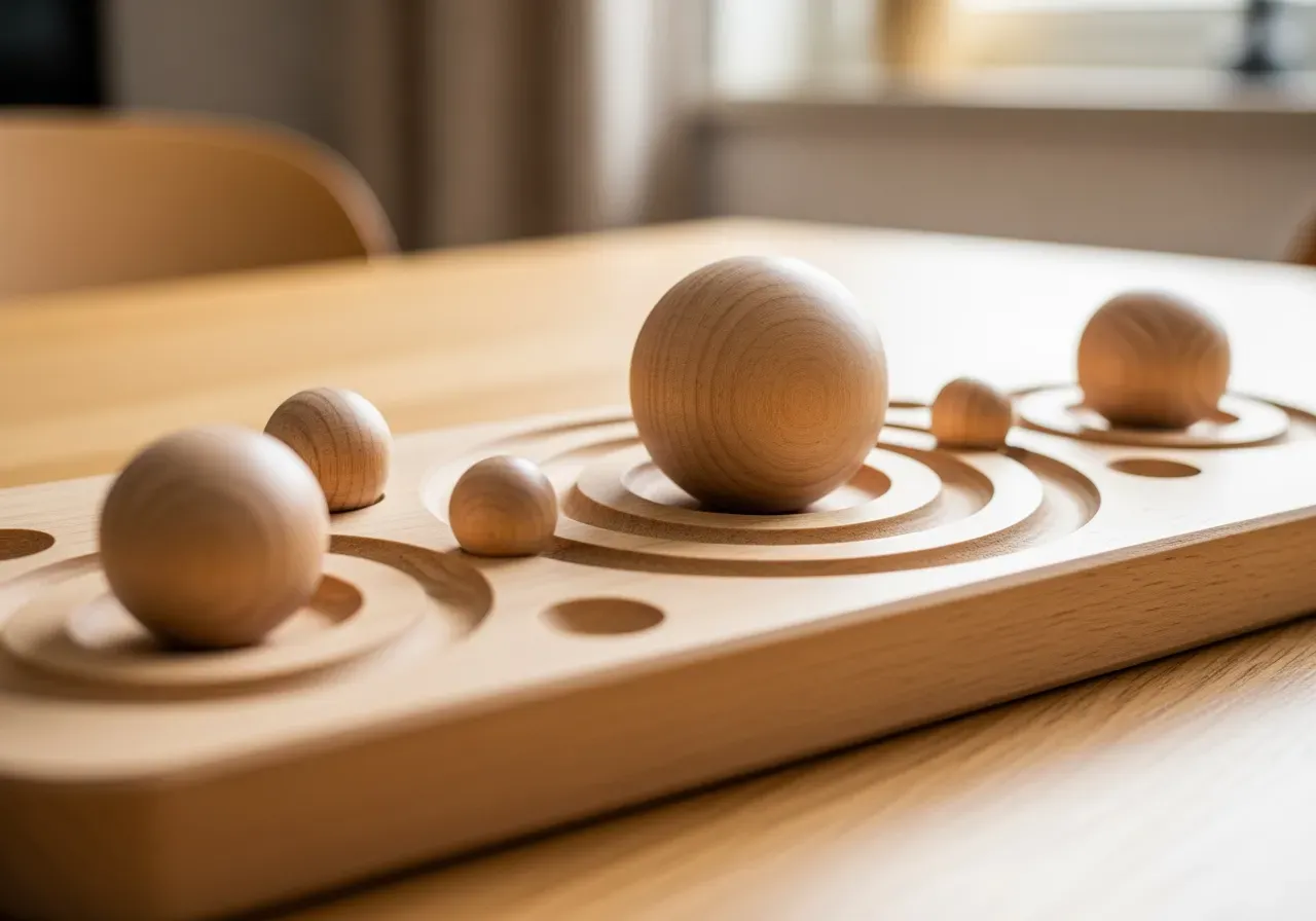 Sinneslek med rymdbalans och humörsring