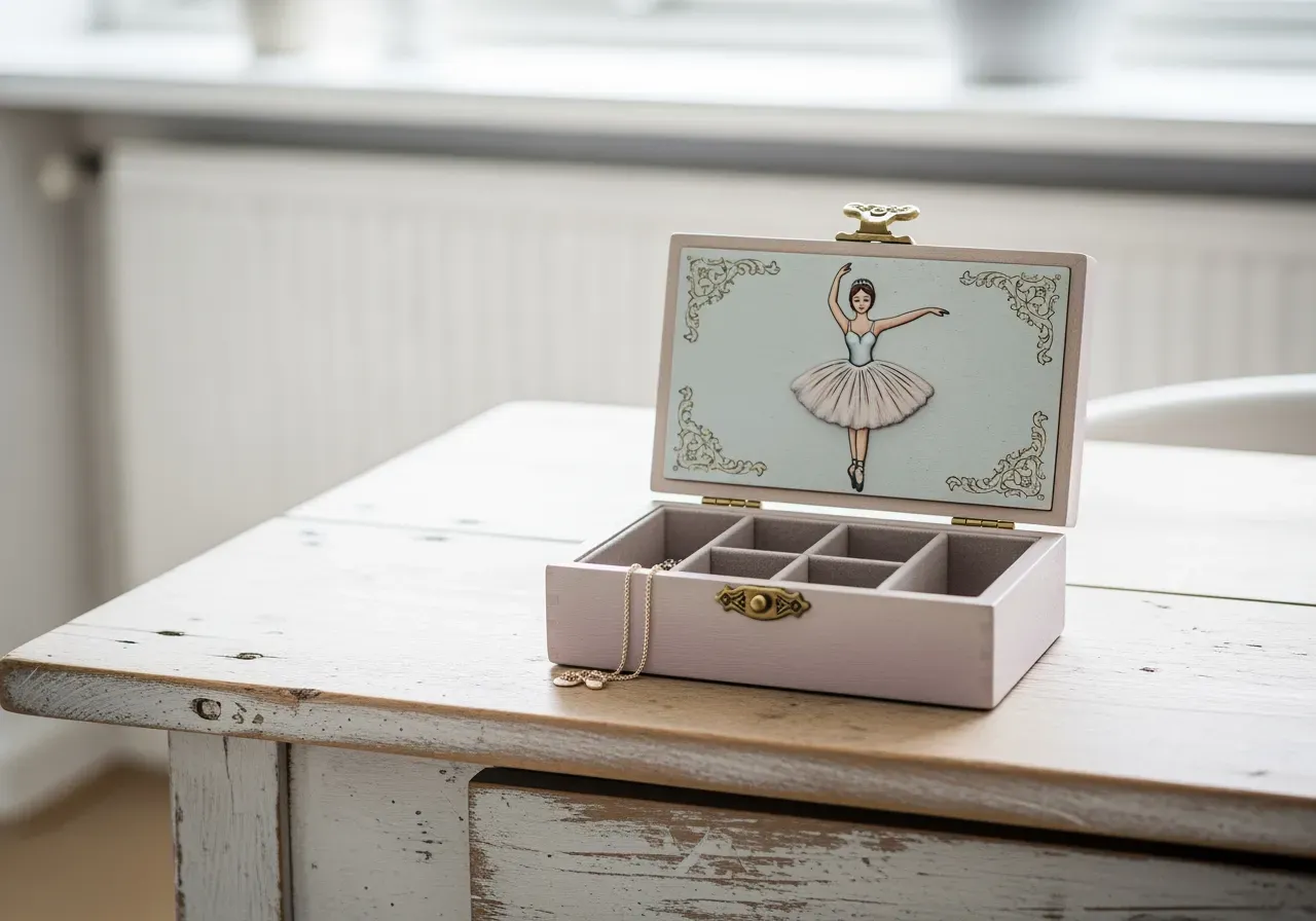 Smyckeskrin för barn med ballerina