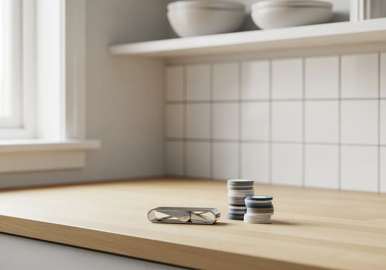 Snurrleksak och skjutreglage för fokus