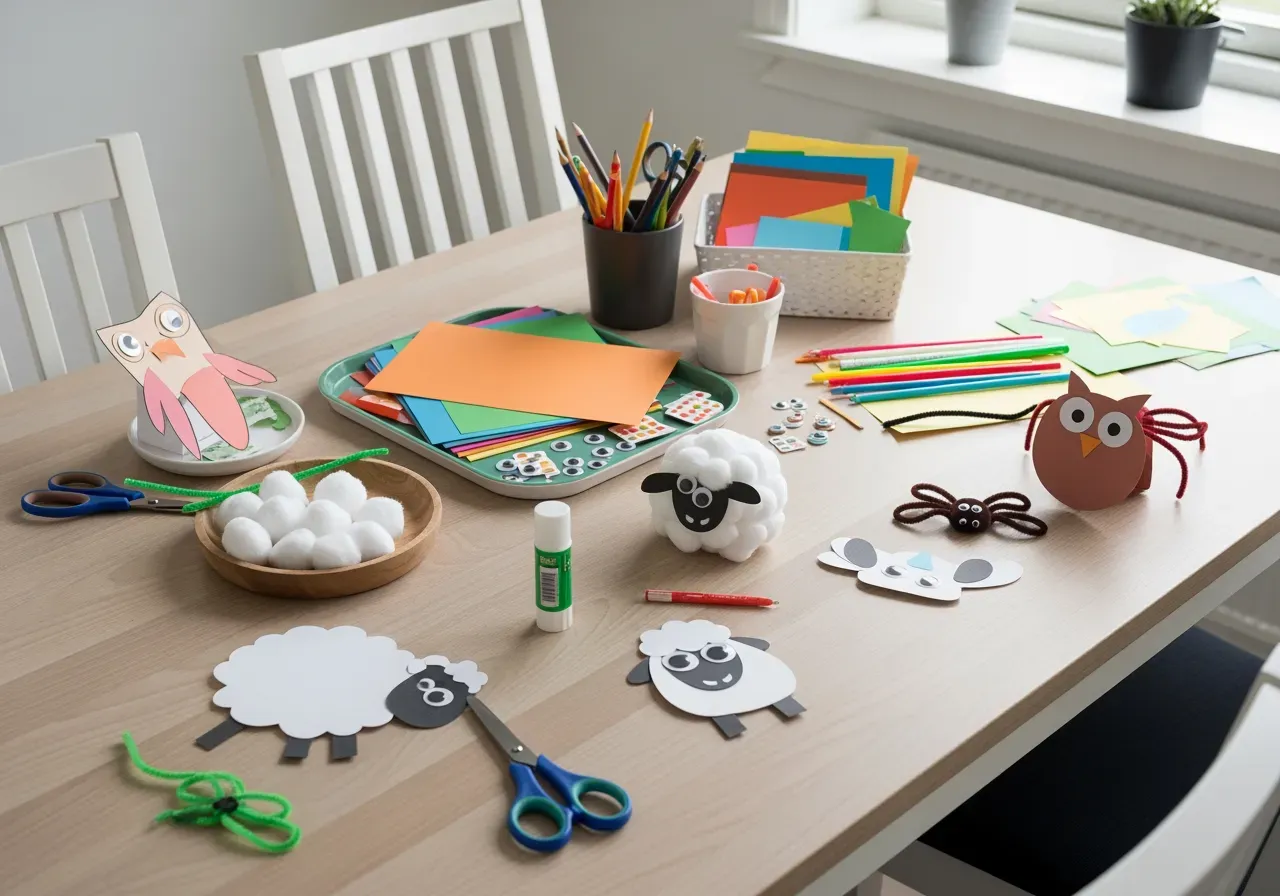 Enkla djurpyssel för nybörjare