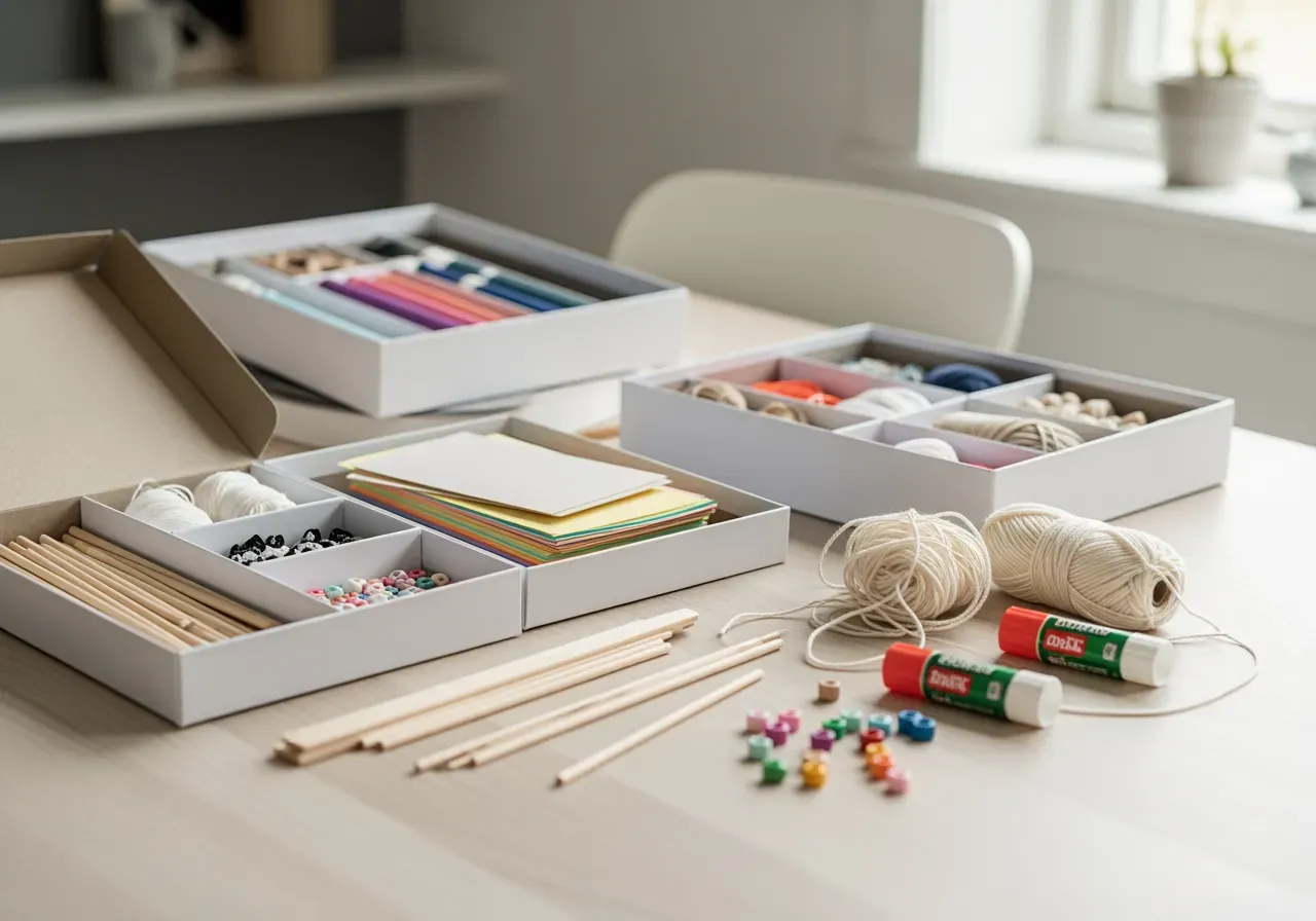 Hantverkslådor och pyssel för nybörjare