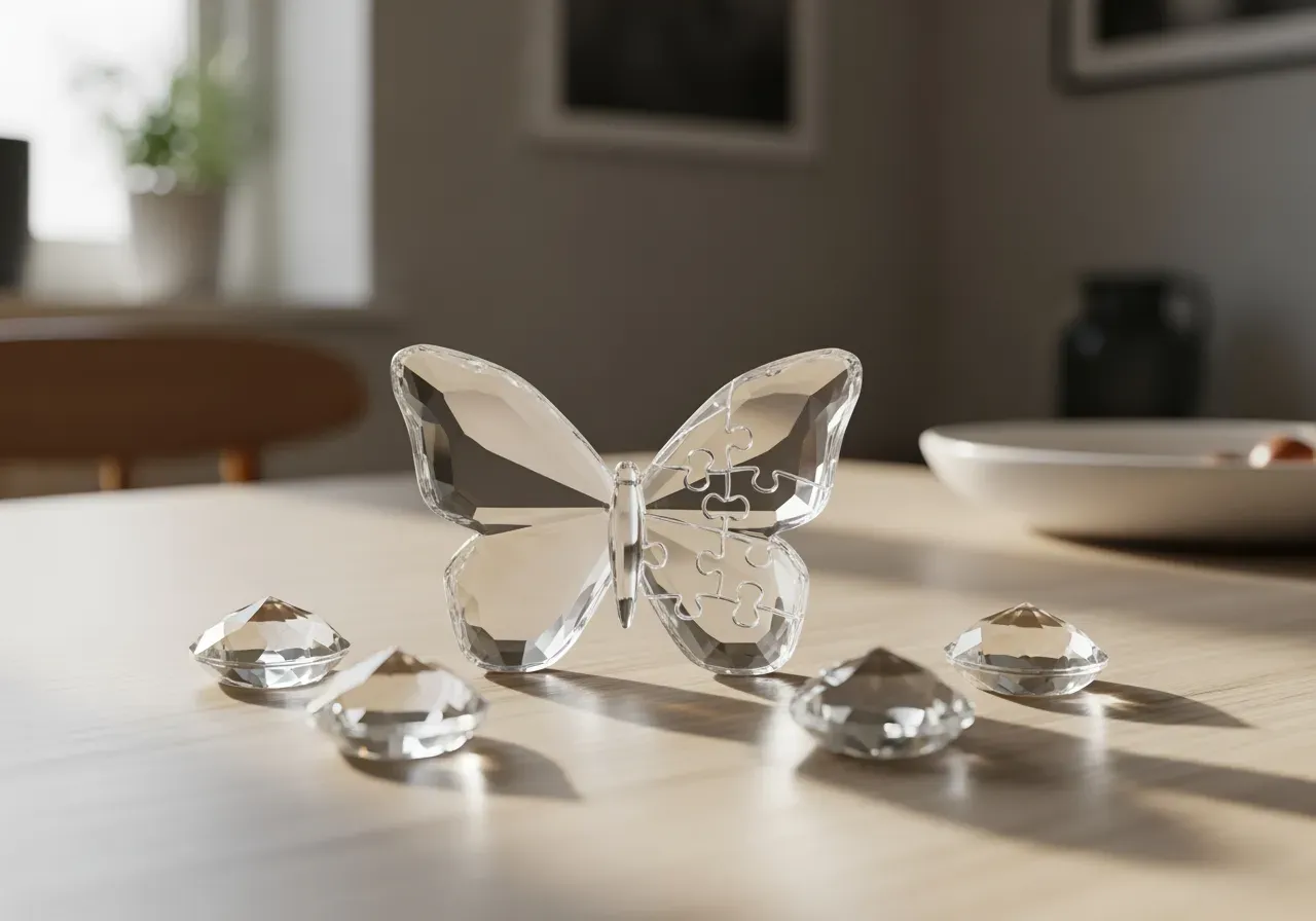 Kristallpussel för nybörjare motiv