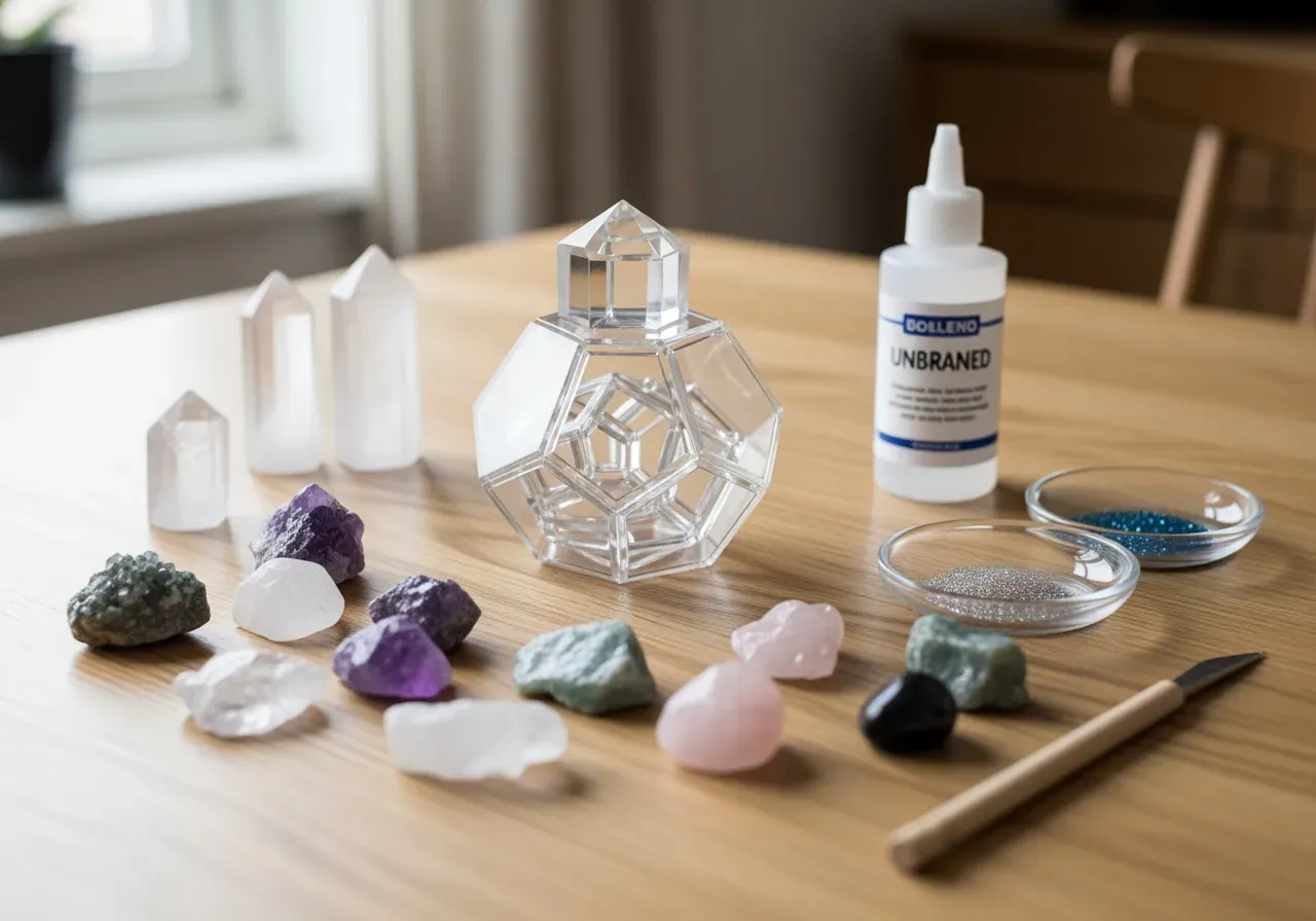 Kristallpyssel för nybörjare med 3D-pussel