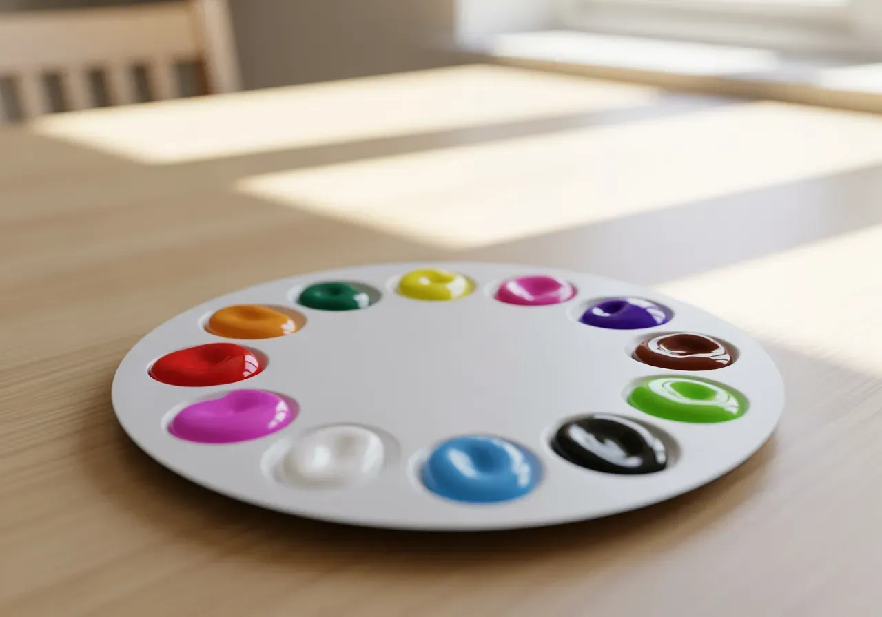 Sagopyssel för barn med färglek