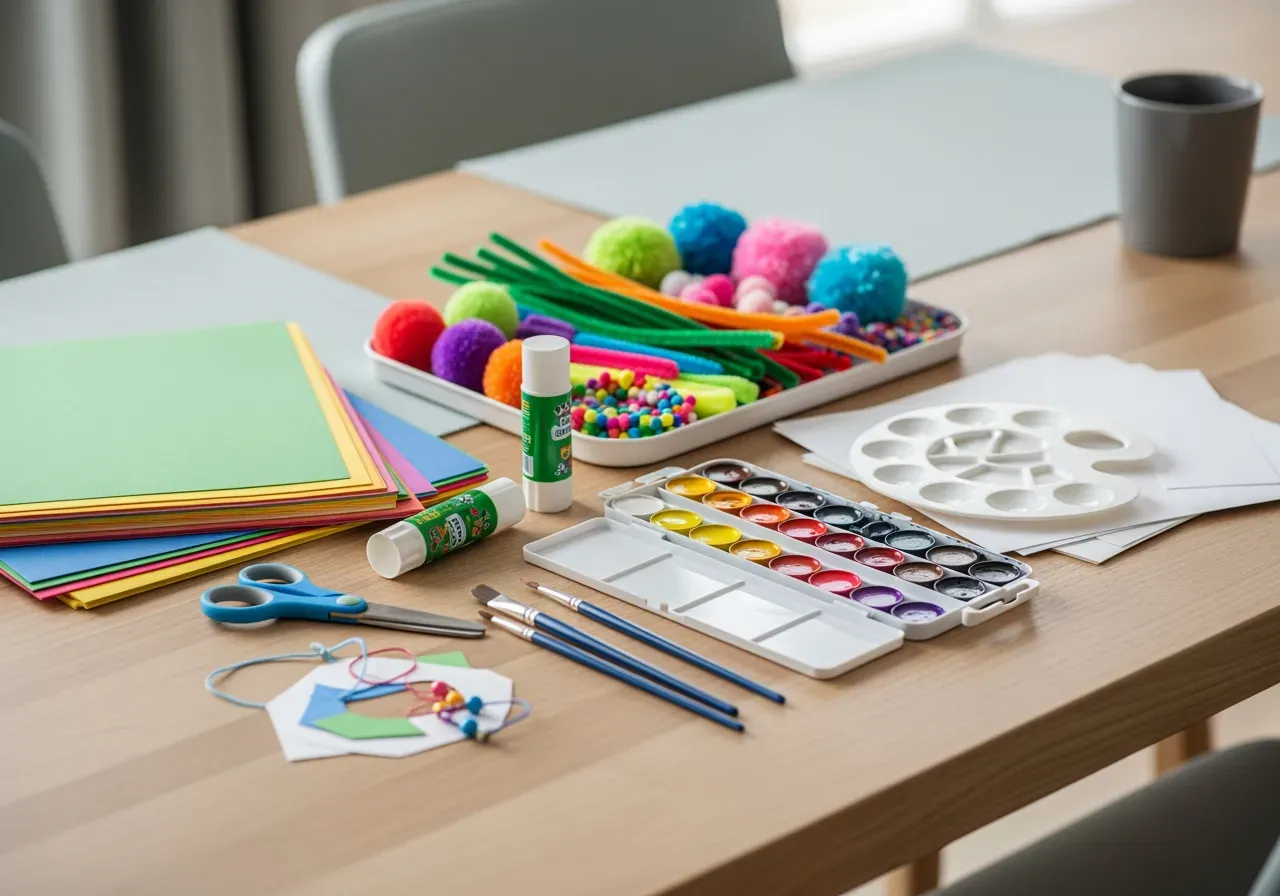 Pyssel och målarset för barn