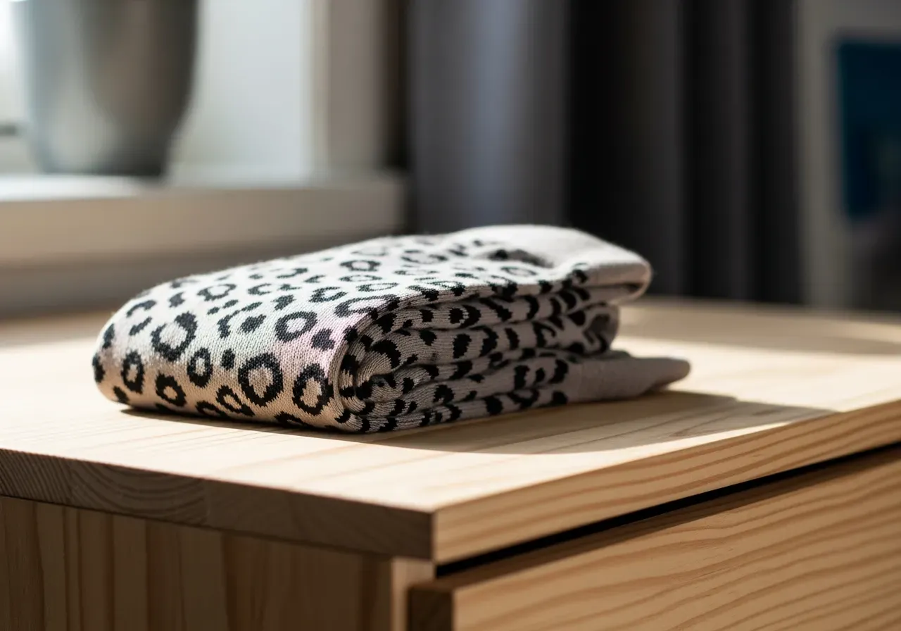 Leopard och blommiga stödstrumpor