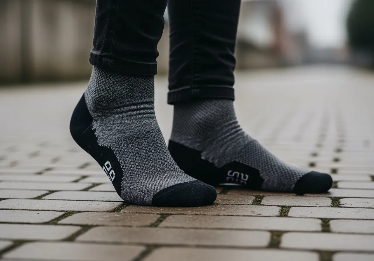 Stödstrumpor och vattentäta strumpor pendling
